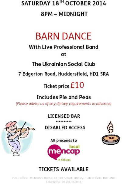 Barn Dance Poster - 18.10.14 for facebook